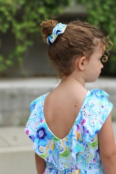 Crazy Paisly Flowers Blau